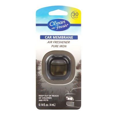 Clean-n-Fresh Car Vent Clip Air Freshener Clips Scent Pure Iron Up to 30 Days
