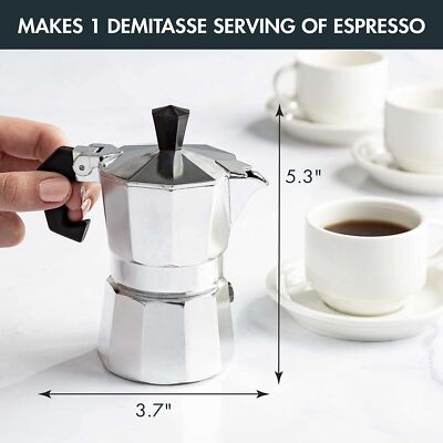 Classic Stovetop Espresso and Coffee Maker Moka Pot for Italian and Cuban Caf...