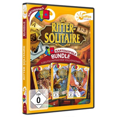 Ritter Solitaire 1 2 3 PC Kartenspiel Sammlung CD ROM NEU&OVP