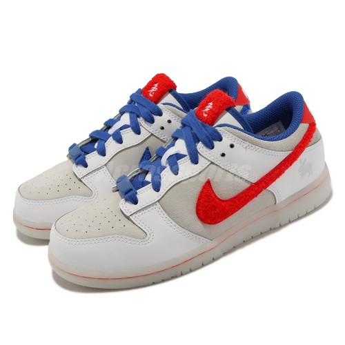 

Nike Dunk Low PS Year Of the Rabbit Белый Красный Синий Детский дошкольный FD4624-161, Dunk Low Ps