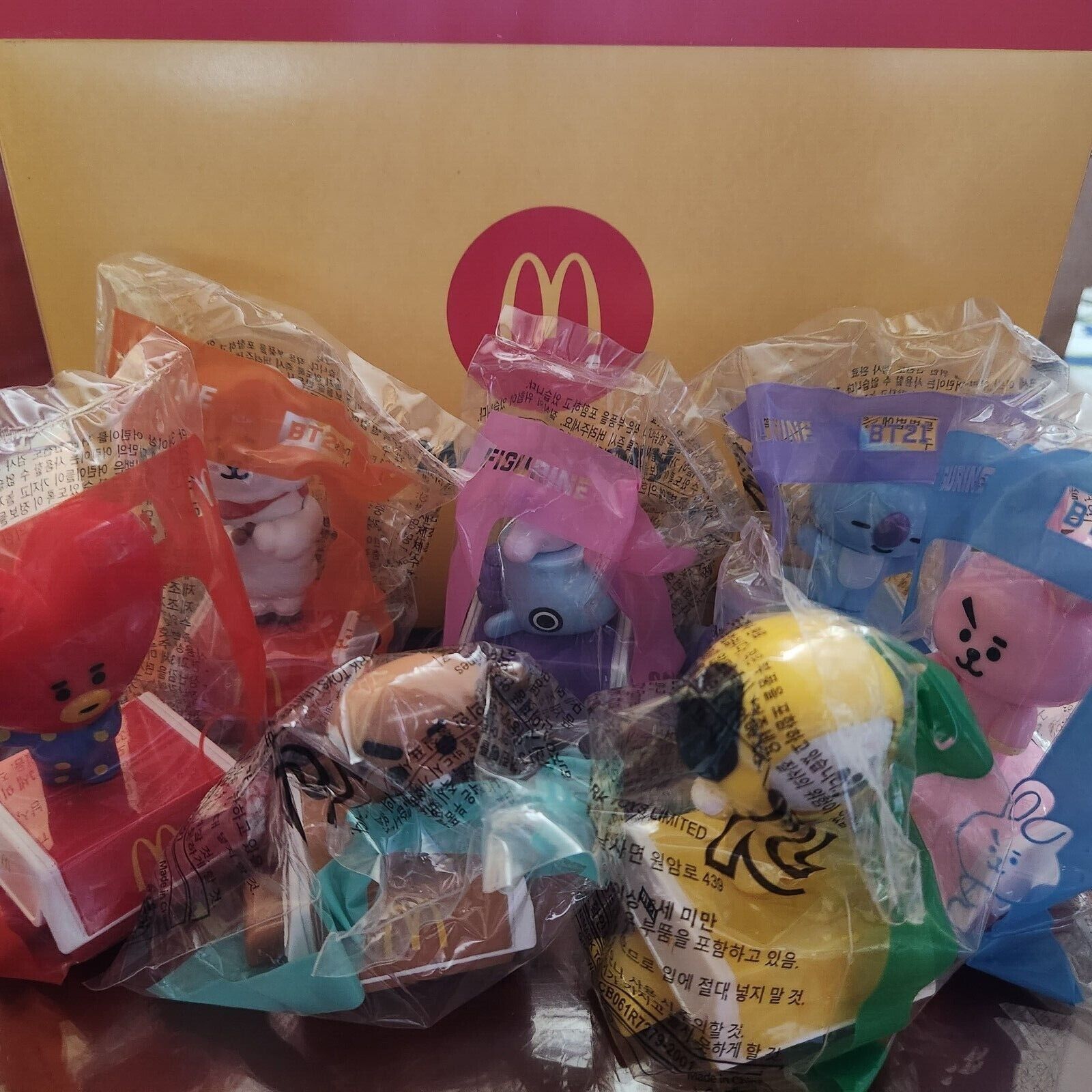 BT21 BTS x Mcdonalds BT21 Figure official COOKY CHIMMY MANG BT21 BTS x Mcdonalds BT21 Figure official COOKY CHIMMY MANG