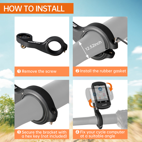 RAVEMEN AOM01 Bike Mount For Garmin/COOSPO/CYCPLUS /GoPro/ FR160/FR300 Holder
