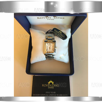 Pre-owned Roven Dino Lexington 6012mtt15 0300234 Swiss Movement Mens Watch