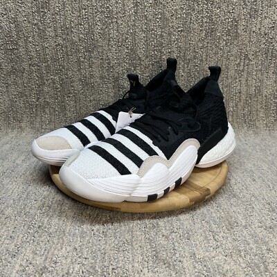Adidas Trae Young 2 Basketball Shoes Men's Size 10 Sneakers White Black NEW