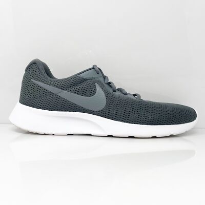 Nike Mens Tanjun 812654-014 Серые кроссовки для бега, размер 10, Серый, Tanjun