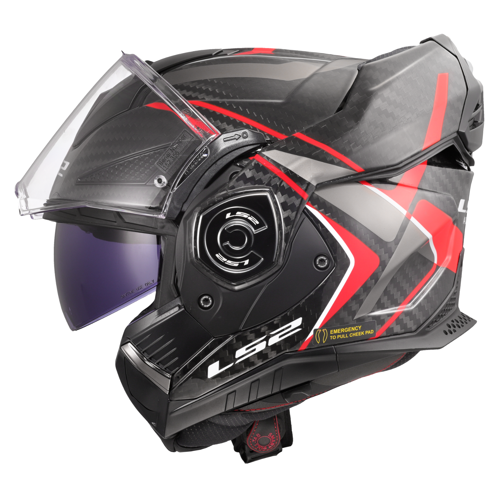 LS2 FF901 ADVANT X CARBON FIBRE MODULAR FLIP MOTORCYCLE