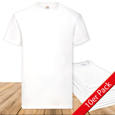 3er, 5er, 10er Pack Fruit of the Loom Valueweight T Mehrpack Herren T-Shirt