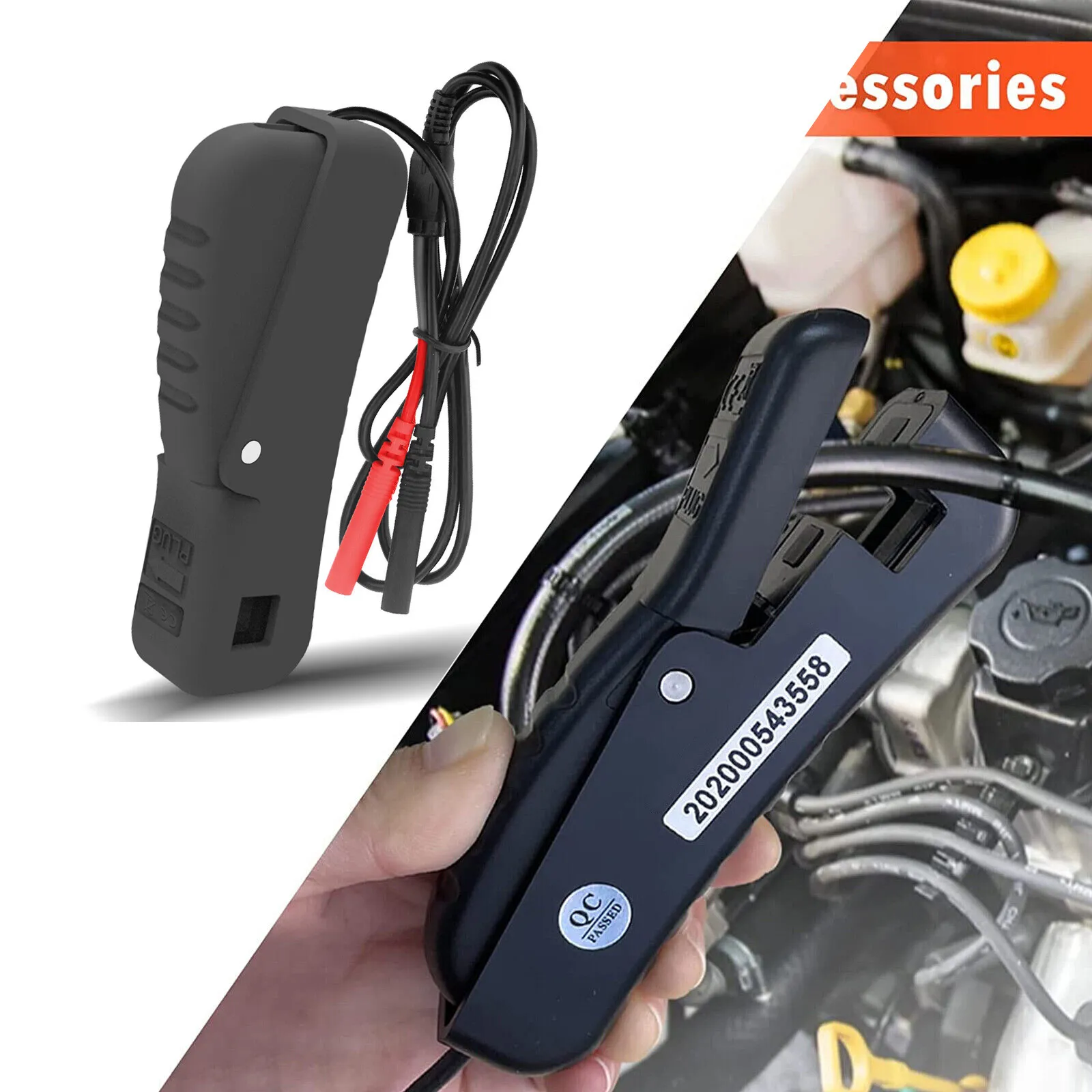 Automotive Digital Multimeter Engine Analyser Dwell Tach RPM Meter Signal Clamp