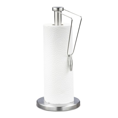 keukenrolhouder rvs - keukenpapierhouder staand - rollenhouder keuken - modern