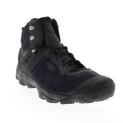 

Keen Venture Mid 1021168 Мужские черные кожаные походные ботинки на шнуровке 15, Черный, Keen Venture Mid