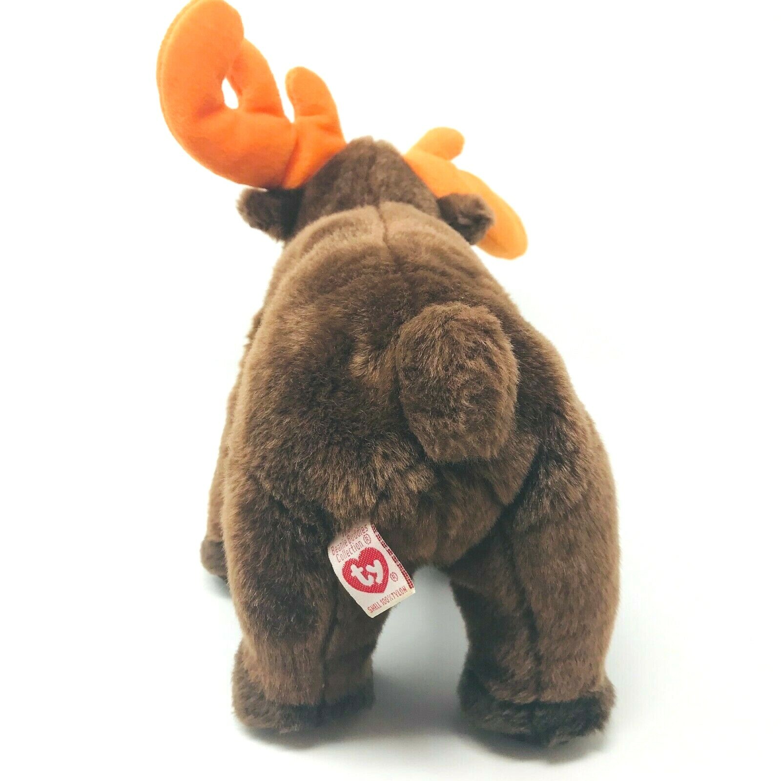 Ty Beanie Buddies Chocolate the Moose Plush Stuffed Animal Brown 12