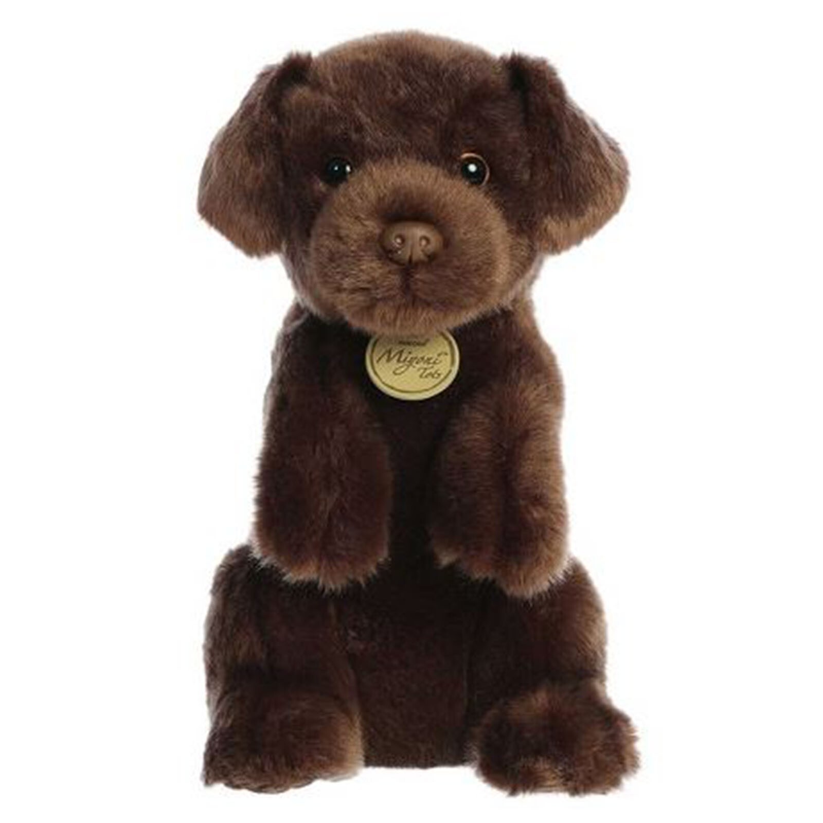 Плюшевая фигурка Aurora Miyoni Tots Sitting Pretty Chocolate Lab 11 дюймов НОВАЯ