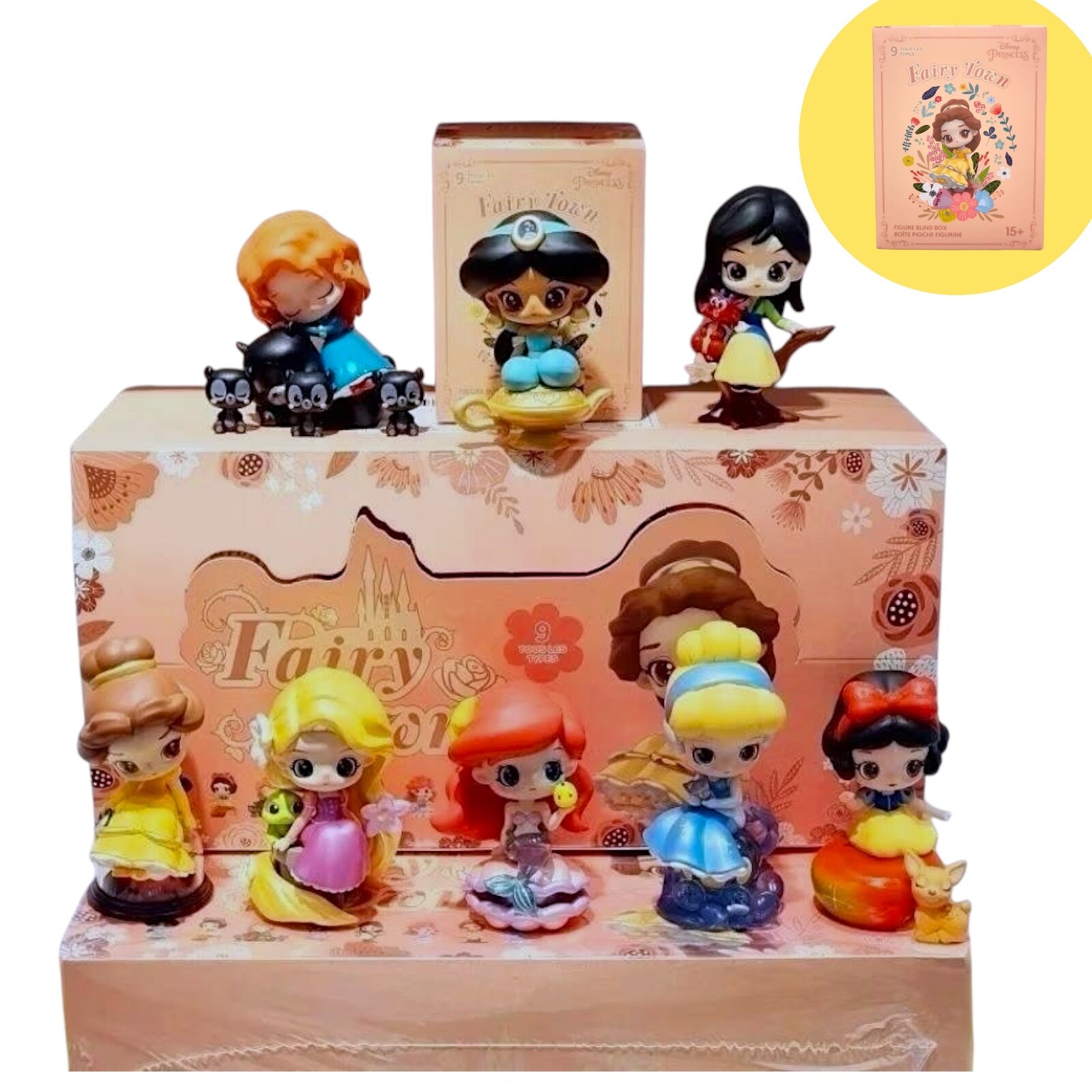 Miniso Disney Princess Fairy Town Blind Box Set 6 Boxes