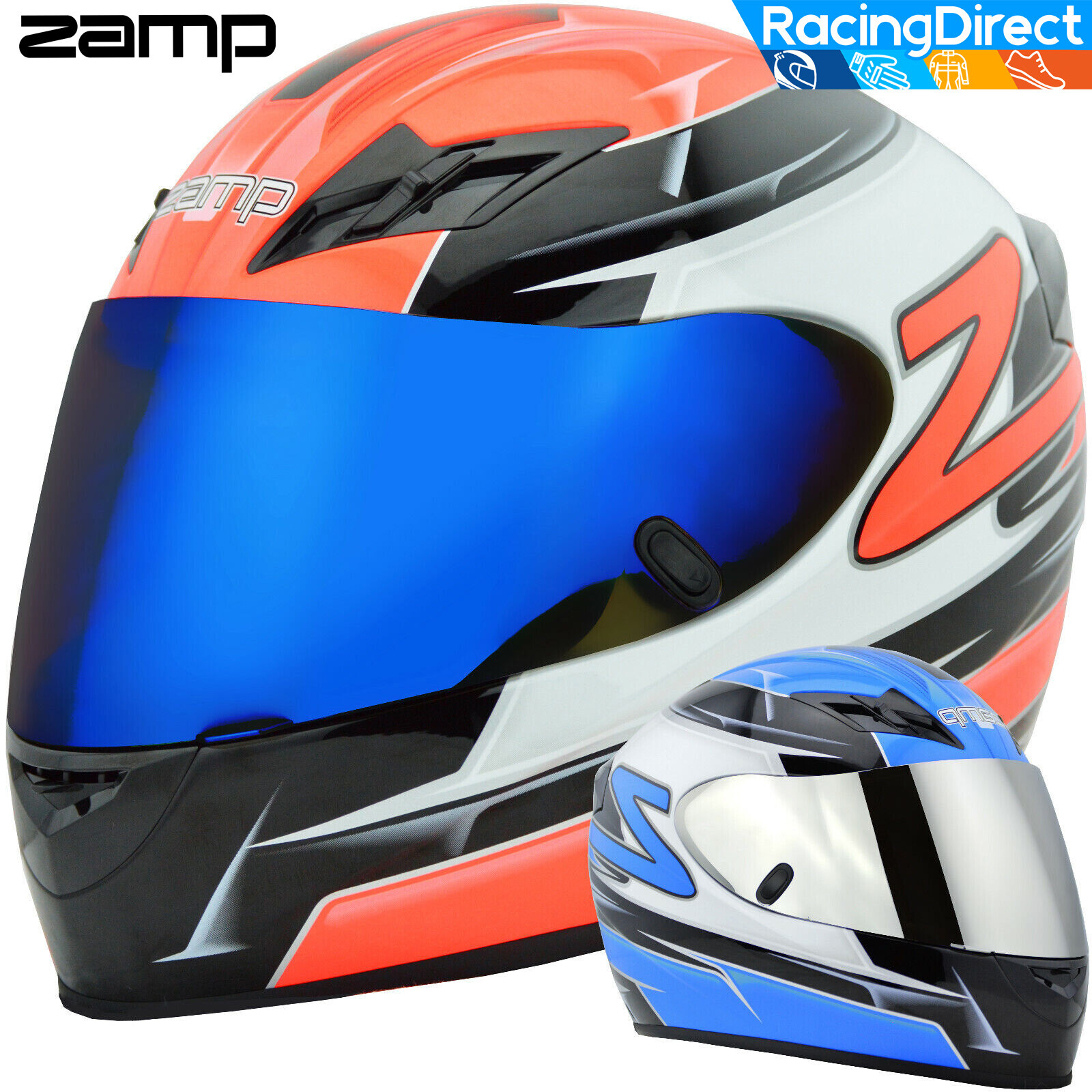 【みんみん】 ZAMP FS-9 M2020D Racing Helmet - Karting / Motorcyle DOT / Go Kart