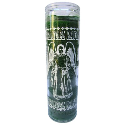 Raphael the Archangel 7 Day Candle Green / Rafael el Arcangel Veladora Verde