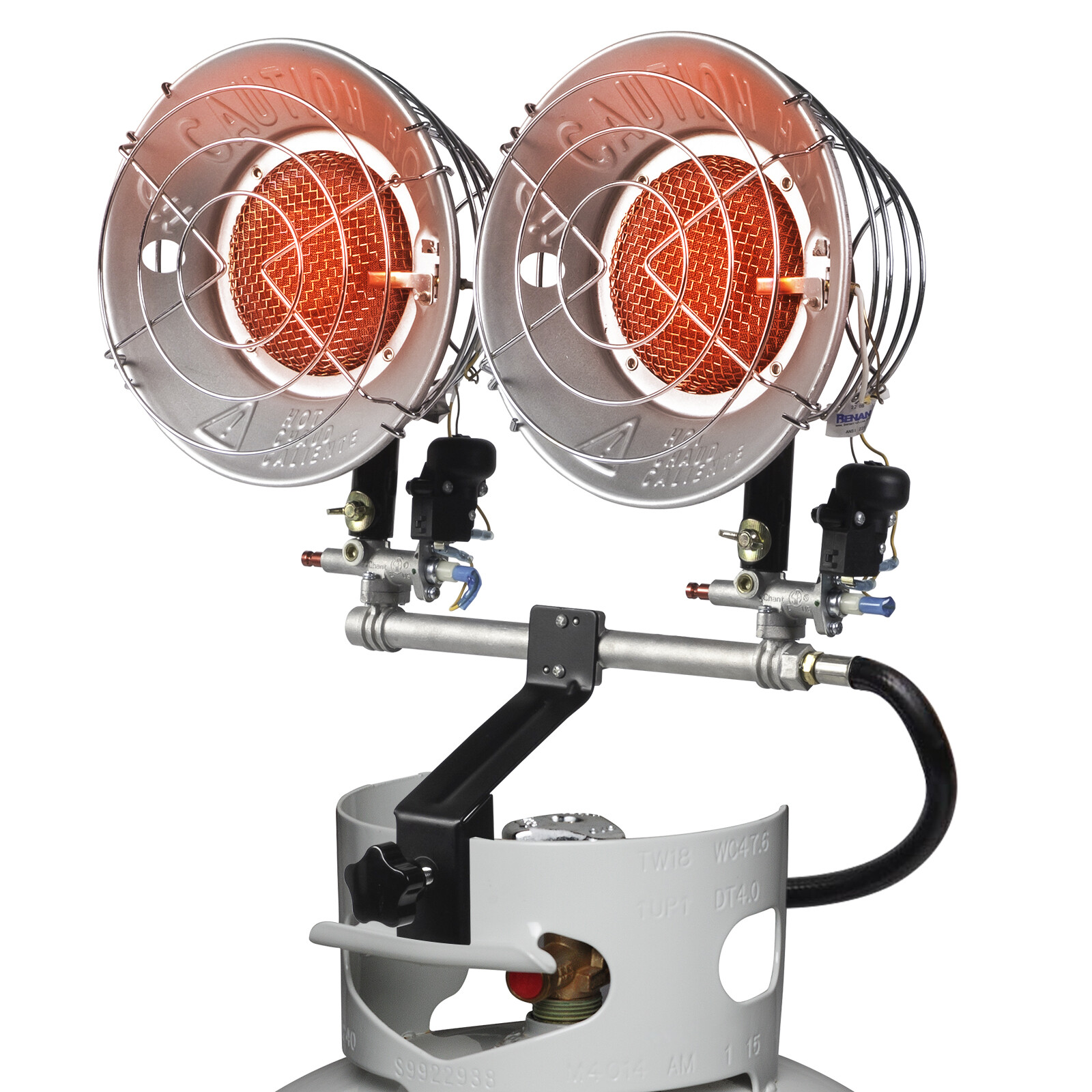 Swiveling Burner Heads Adjustable Heat Angle New