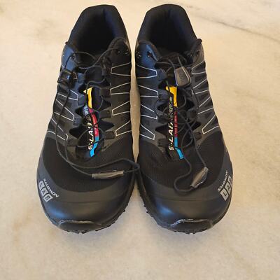 Salomon S-LAB Sense Speed Trail Men's Black Running Athletic Sneaker Size US 10
