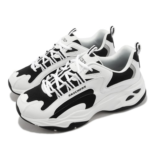 

Skechers D Lites 4.0 White Black Мужская повседневная обувь для образа жизни Кроссовки 237408-WBK, Белый, D Lites 4.0