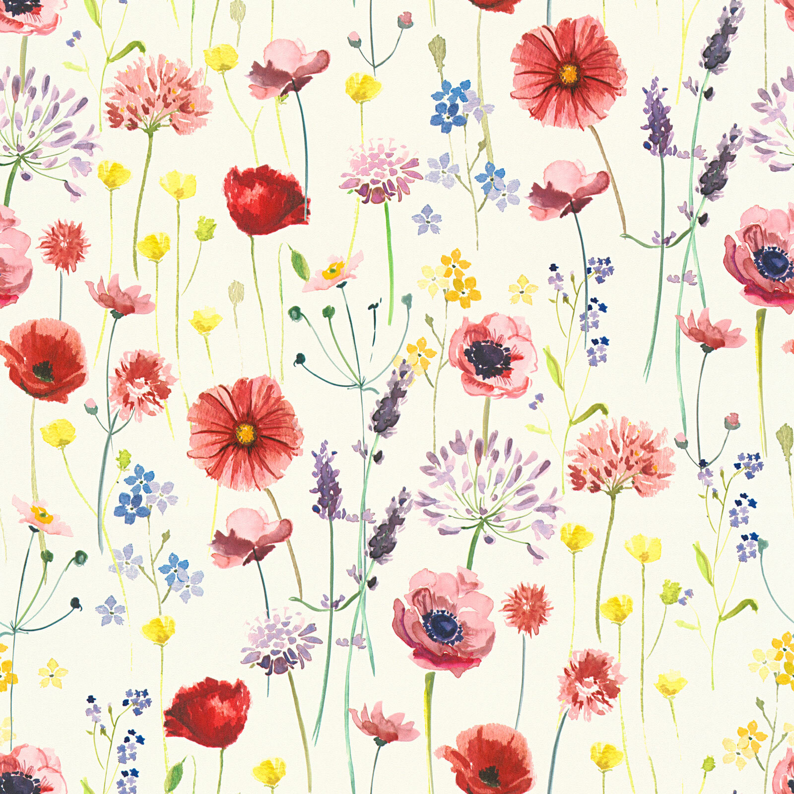 Livingwalls Blumentapete Vintage 10,05x0,53m - Vlies Tapete Grau Braun Made In Germany