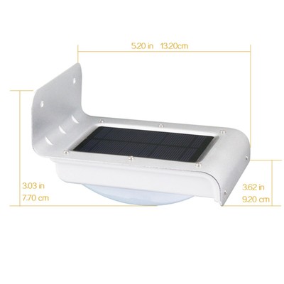 16 LED Bright Solar Power Motion Sensor Light Garden Security Light Waterproof