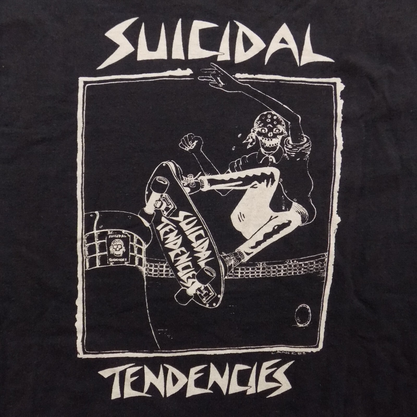 VINTAGE Suicidal Tendencies Shirt Mens Medium Black