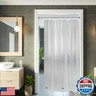 AooHome Shower Stall Curtain Liner for Small Size 36x72 Inch, 8G Eva Half Shower Curtain Frosted Pattern Narrow Standing Single Water Repellent Shower Liner, Semi Transparent