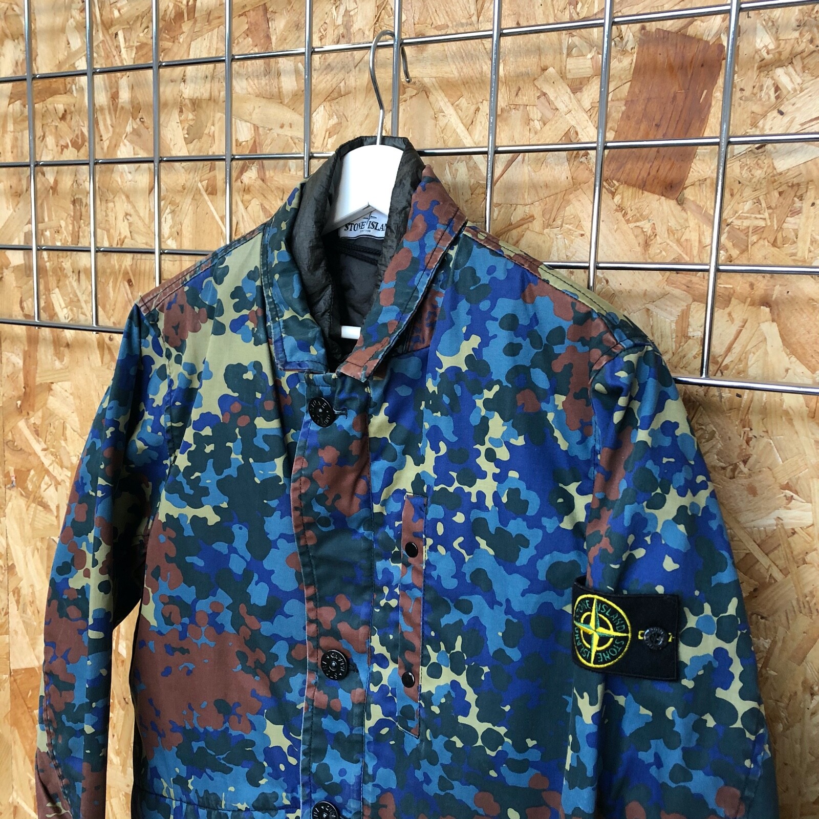 Stone Island Raso Gommato Camo Print 