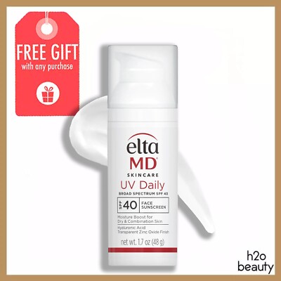 Elta MD UV Daily Broad-Spectrum SPF 40 Face Sunscreen 1.7oz EXP 04/26 *NEW BOX*