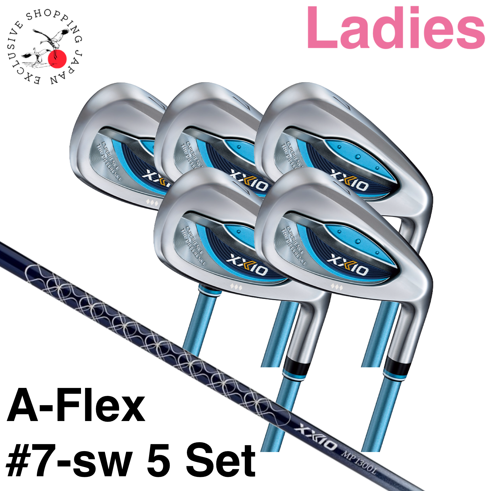 Dunlop XXIO 13 Blue Ladies Iron #7-sw 5p Set MP1300L