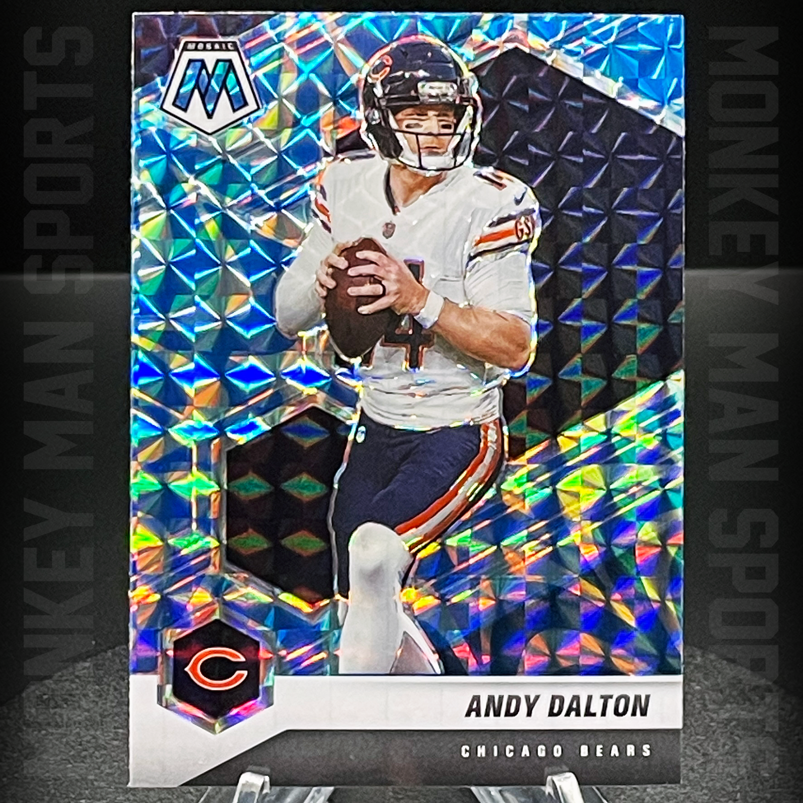 2021 Mosaic - Andy Dalton - #44 BLUE REACTIVE MOSAIC COLOR MATCH BEARS MINT