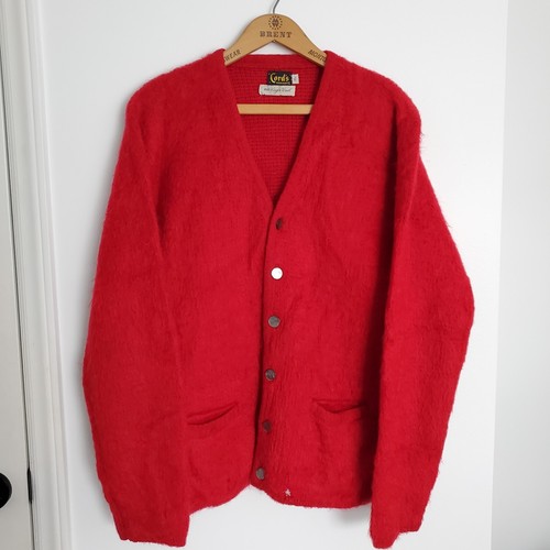 Vintage 60s Mohair Cardigan Cobain Sweater Grunge Fuzzy Vintage 60s Mohair Cardigan Cobain Sweater Grunge Fuzzy