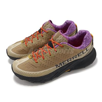 Merrell Agility Peak 5 Vibram Khaki Dewberry Men Trail Running Shoes J068125