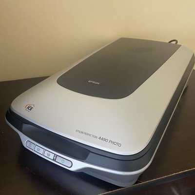 Epson Scanner Perfection 4490 Office Scanner w / AC Adapter and USB Cable 