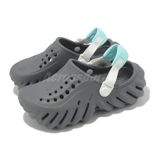Повседневные сандалии-слипоны Crocs Echo Clog K Slate Grey для детей дошкольного возраста 208190-0IE