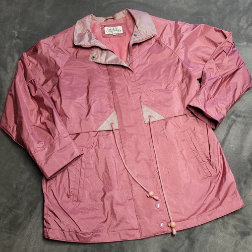 Vtg Coat Collectibles L Jacket Pink Rain Ski Winter Shoulder Vtg Coat Collectibles L Jacket Pink Rain Ski Winter Shoulder