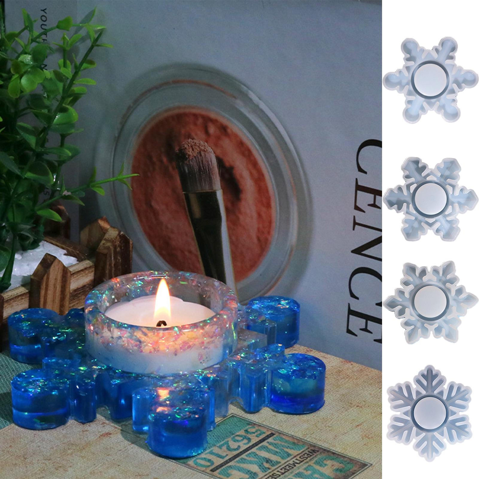 Silicone Mold Epoxy Resin Casting Candlestick Holder