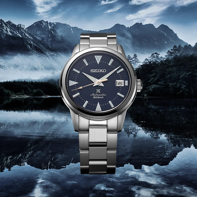 Pre-owned Seiko Prospex Alpinist Mens Automatic Blue Dial Watch Spb249