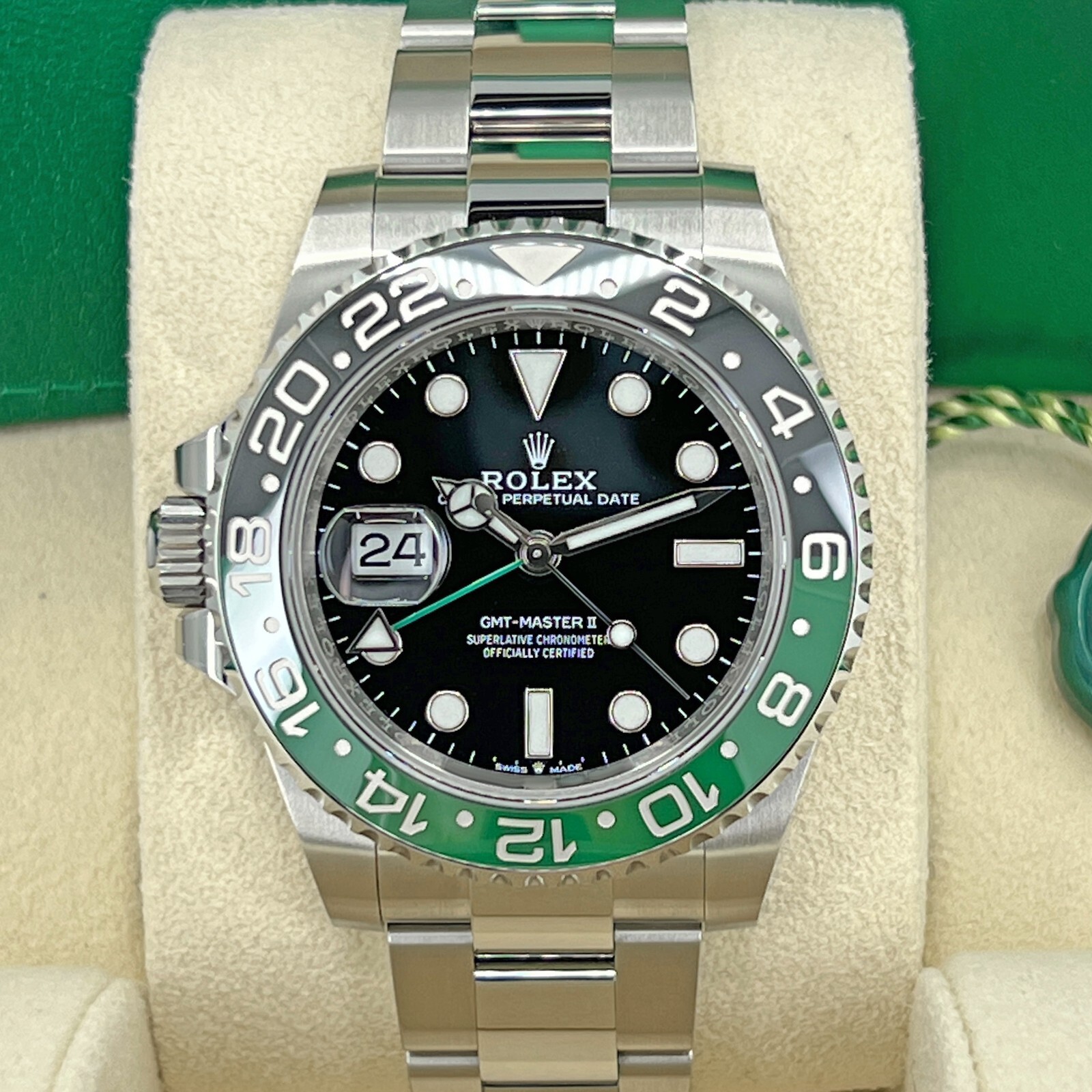 Pre-owned Rolex Gmt-master Ii Sprite, Oyster, Ref 126720vtnr, Unworn Complete 2024