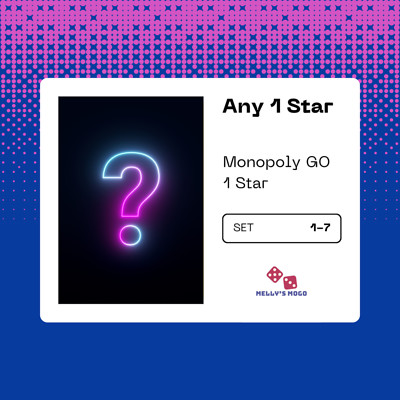 Monopoly 1-3 Stars Stickers (Fast Delivery)