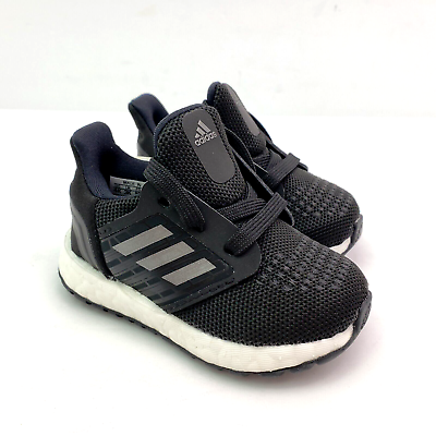 Adidas UltraBoost 20 Baby Boys Size 4k Black White Running Sneaker