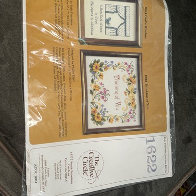 The Creative Circle Thinking of You Sampler Embroidery Needlepoint Kit #1622 NOS