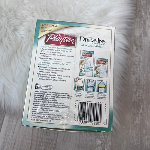 Vintage Playtex Nurser System Original Nurser, Newborn Gift Set, Drop-Ins NEW