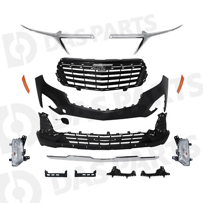 For 2022 2023 Chevy Chevrolet Equinox LT Front Bumper Cover Grille Fog Lights