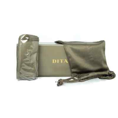 Pre-owned Dita Dubsystem Dts157-a-03 Silver Rose Gold Turquoise Navigator Large Sunglasses
