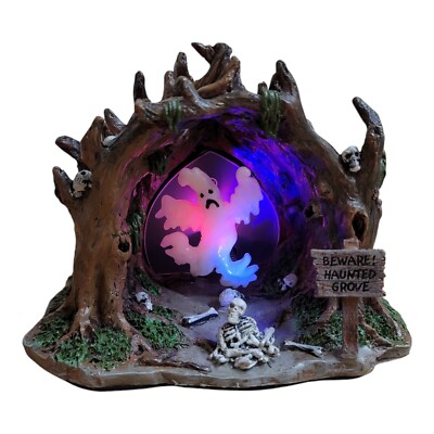 2006 Lemax Spooky Town 64423 Haunted Grove Lighted & Animated Ghost Cave
