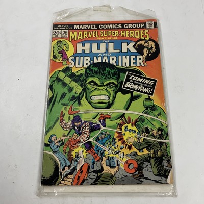 1973 Marvel Super Heroes 36 The Hulk Sub-Mariner