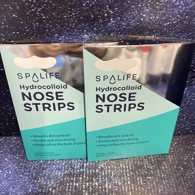 2X Spalife Hydrocolloid Nose Strips - Absorbs Dirt And Oil - 6 Strips Each