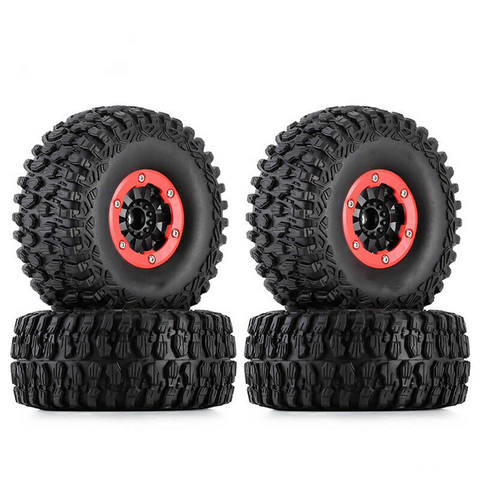 0.67in Hub Wheel Rim Tyre Tire Set For Traxxas Unlimited Des