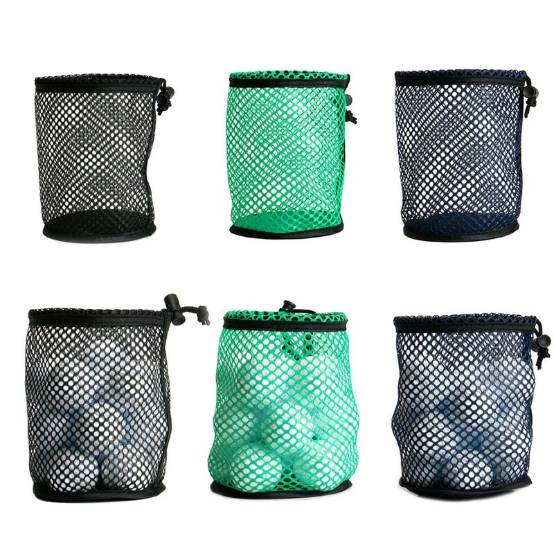 Ball Pouch Bag Storage Carrying Mesh Net Bag Golf Holder Ball S-l