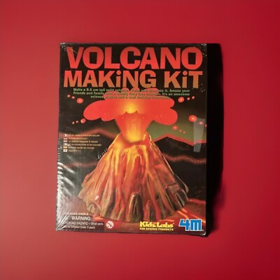 Volcano Making Kit | 4M Kidz Labs | Ages 8+ | New in Box | STEM Favorite